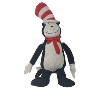 Dr. Seuss Cat In The Hat Plush Kohls Cares Black White Red 22" Toy #S1-B